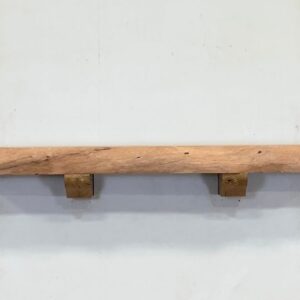 Live Edge Mesquite Fireplace Mantel - Front MEM-027