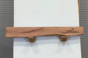 Live Edge Mesquite Fireplace Mantel - Top MEM-027