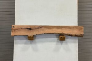 Live Edge Mesquite Fireplace Mantel - Top MEM-028