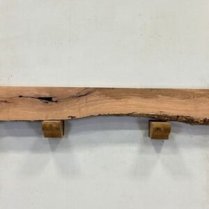 Live Edge Mesquite Fireplace Mantel - Top MEM-028