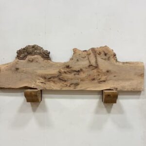 Live Edge Pecan Fireplace Mantel - Bottom PEM-238