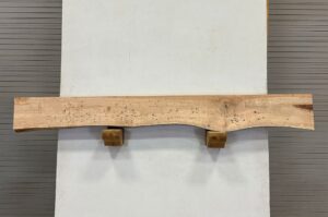 Live Edge Pecan Fireplace Mantel - Top PEM-237