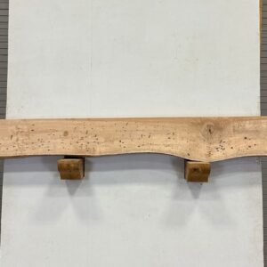 Live Edge Pecan Fireplace Mantel - Top PEM-237