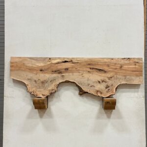 Live Edge Pecan Fireplace Mantel - Top PEM-237