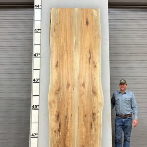 Live Edge Pecan Wood Slab - Front PE 402-01-02