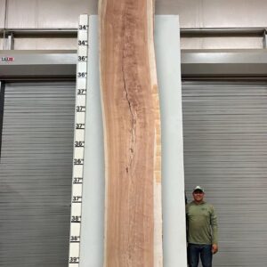 Live Edge Pecan Wood Slab - Front PE-013-03
