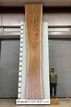 Live Edge Pecan Wood Slab - Front PE-013-06