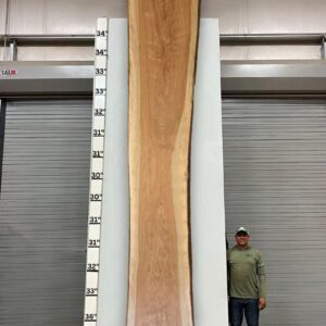 Live Edge Pecan Wood Slab - Front PE-013-07