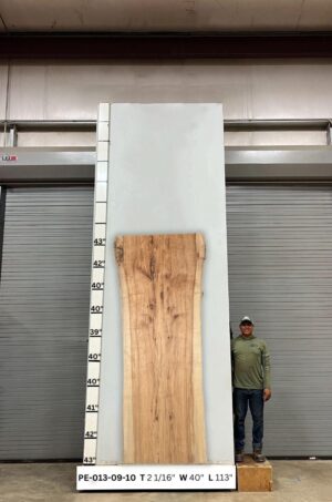 Live Edge Pecan Wood Glue Up - Front PE-013-09-10
