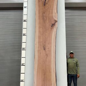 Live Edge Pecan Wood Slab - Front PE-238-06